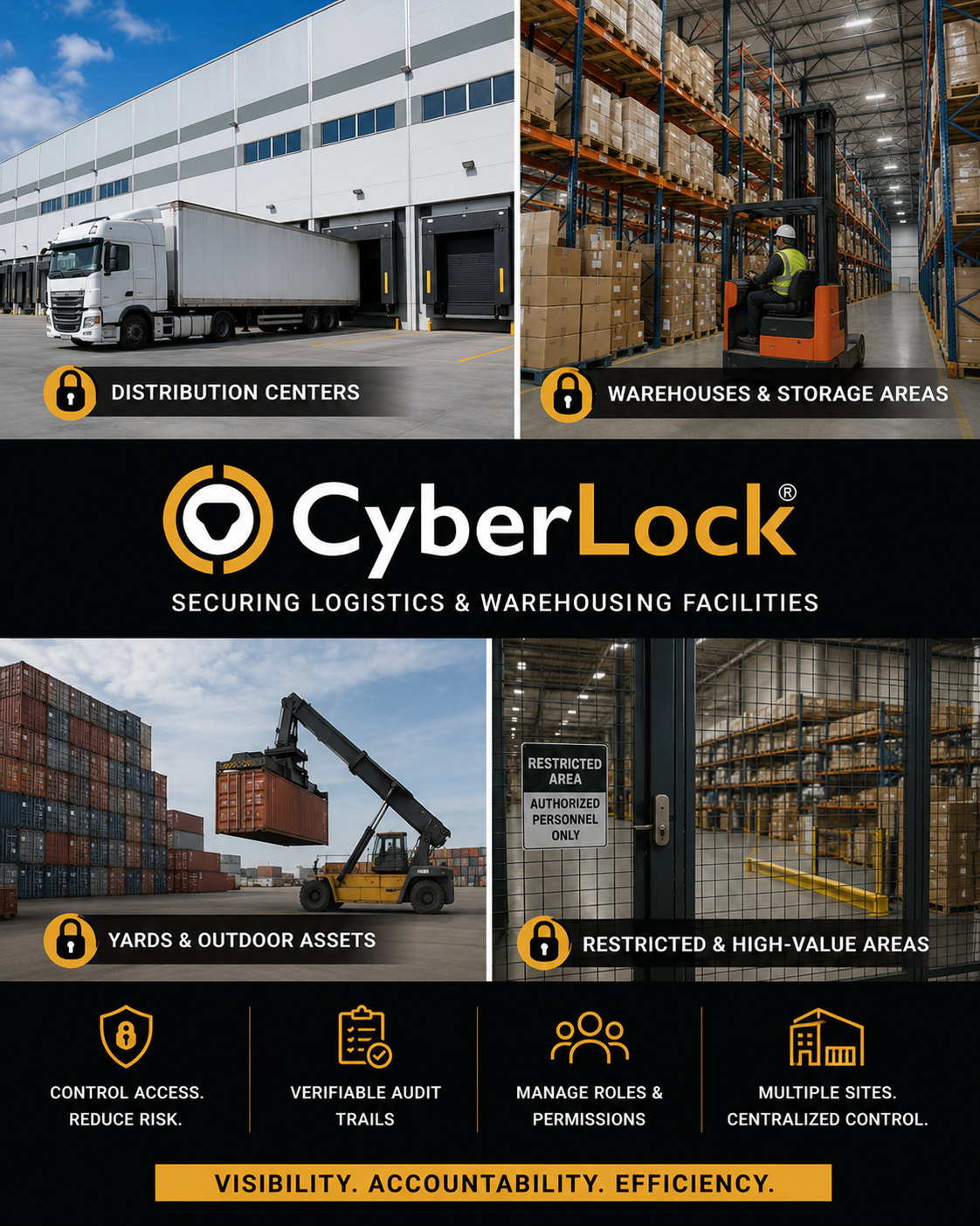 CyberLock Access Control for Logistics and Warehousing Facilities